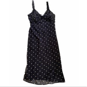 Emory Park Black & Tan Polka Dot Midi Dress
